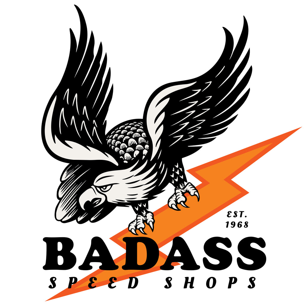 BADASS Speed Shops - The American Classic Flying Eagle T-Shirt