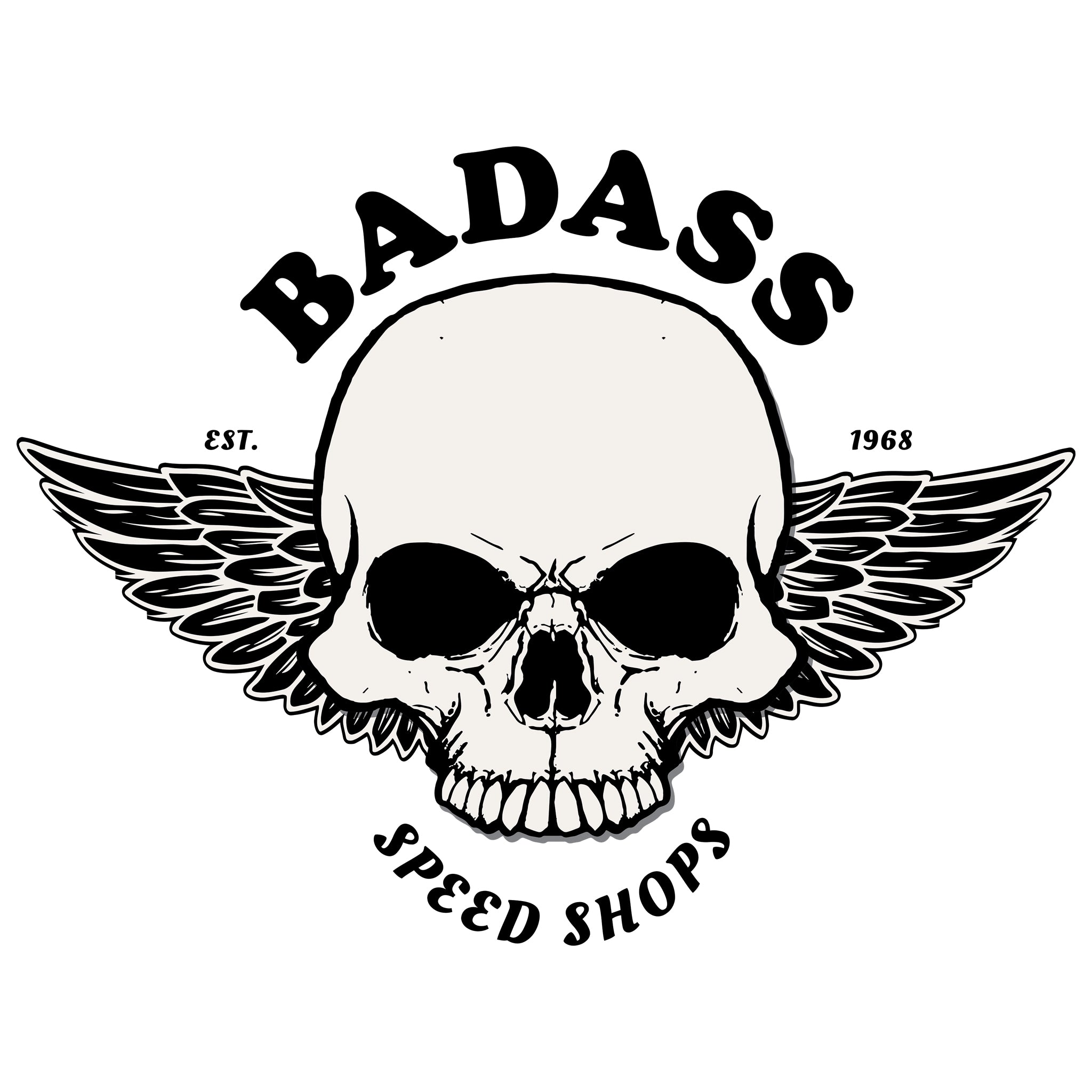 Badass Speed Shops - Motorcycle Speed Culture Biker Streetwear Vintage Style T-Shirt