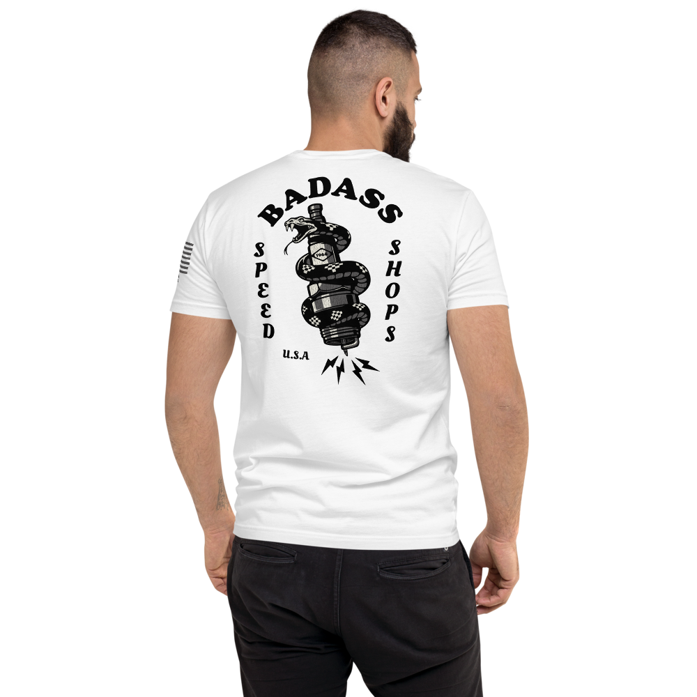 Badass Speed Shops - Motorcycle Speed Culture Biker Streetwear Vintage Style T-Shirt