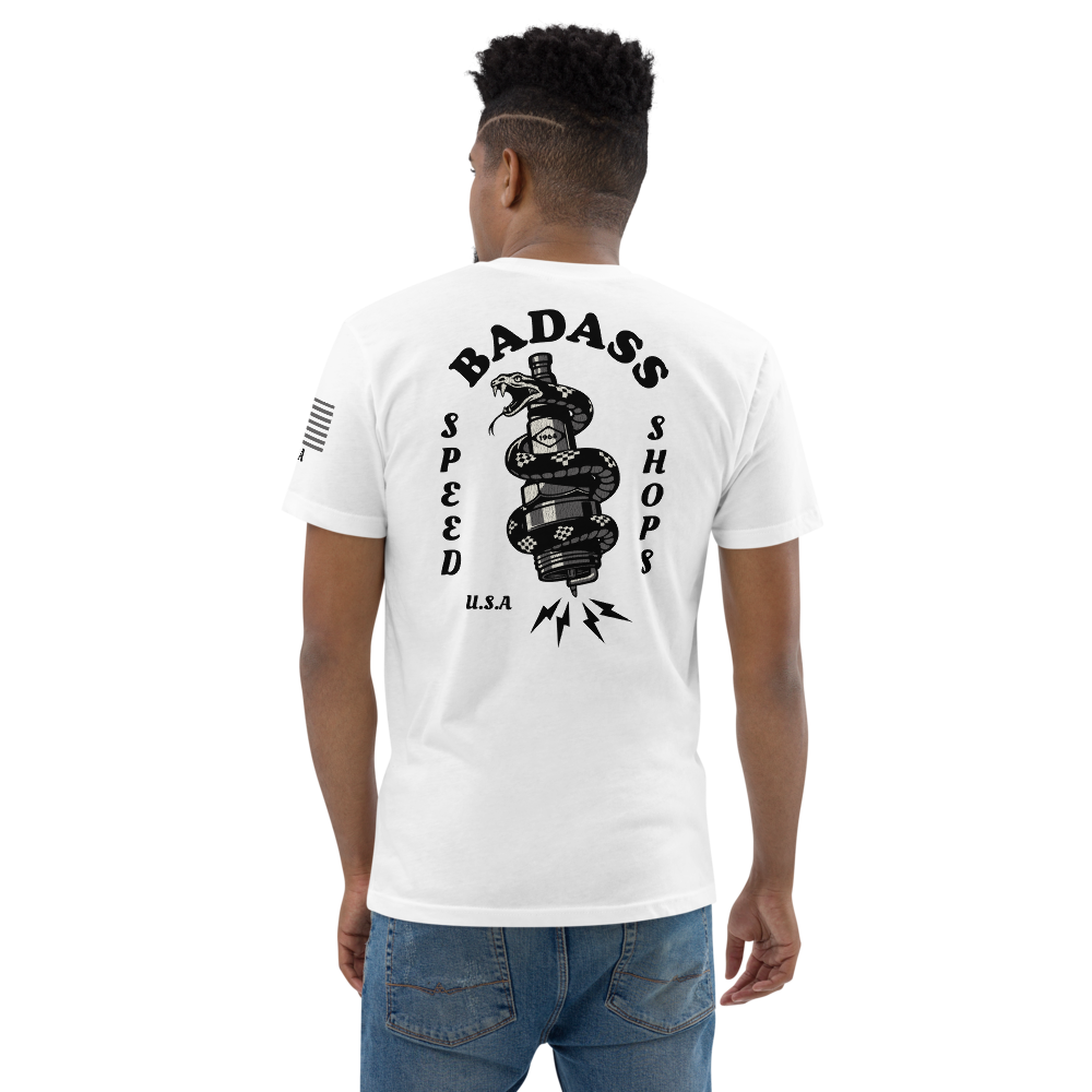 Badass Speed Shops - Motorcycle Speed Culture Biker Streetwear Vintage Style T-Shirt