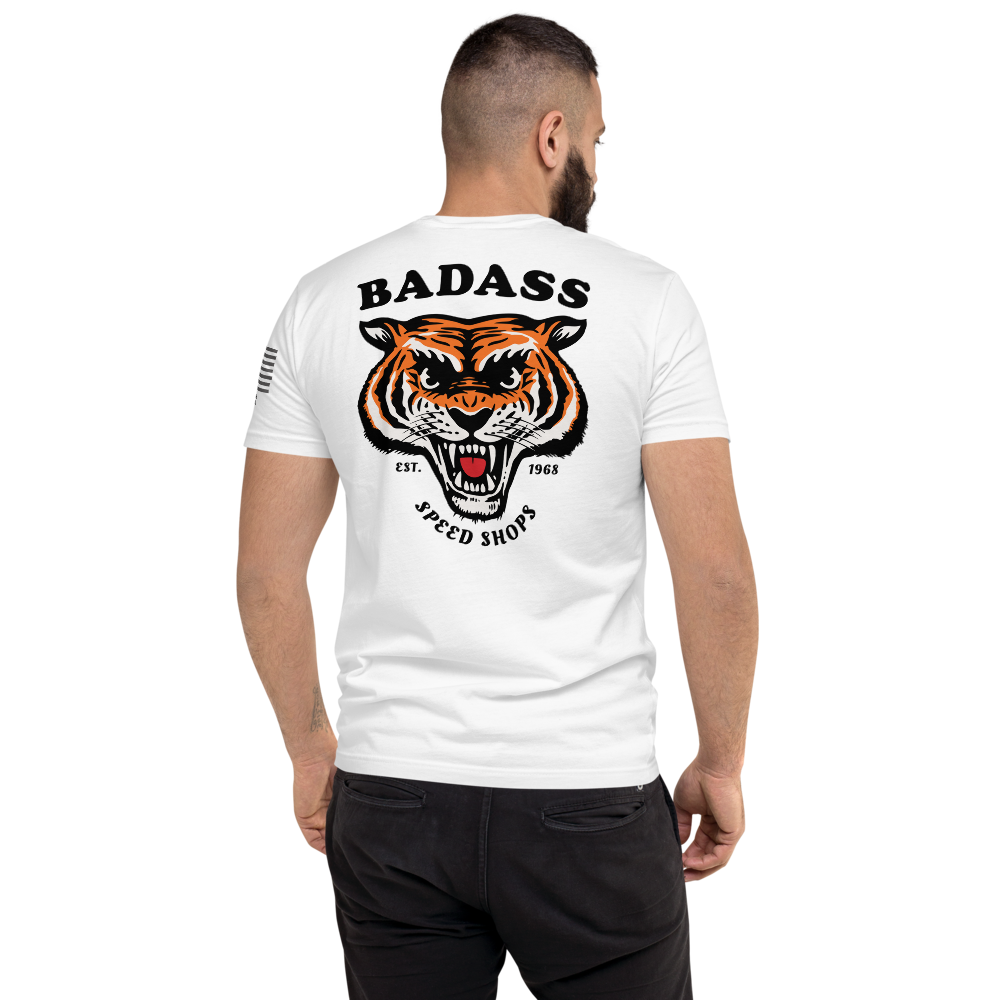 Badass Speed Shops - Motorcycle Speed Culture Biker Streetwear Vintage Style T-Shirt