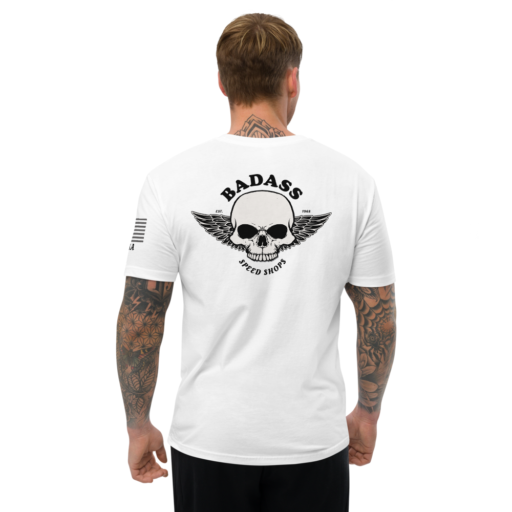 Badass Speed Shops - Motorcycle Speed Culture Biker Streetwear Vintage Style T-Shirt