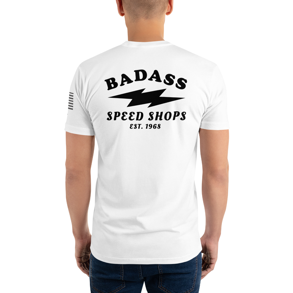 Badass Speed Shops - Motorcycle Speed Culture Biker Streetwear Vintage Style T-Shirt