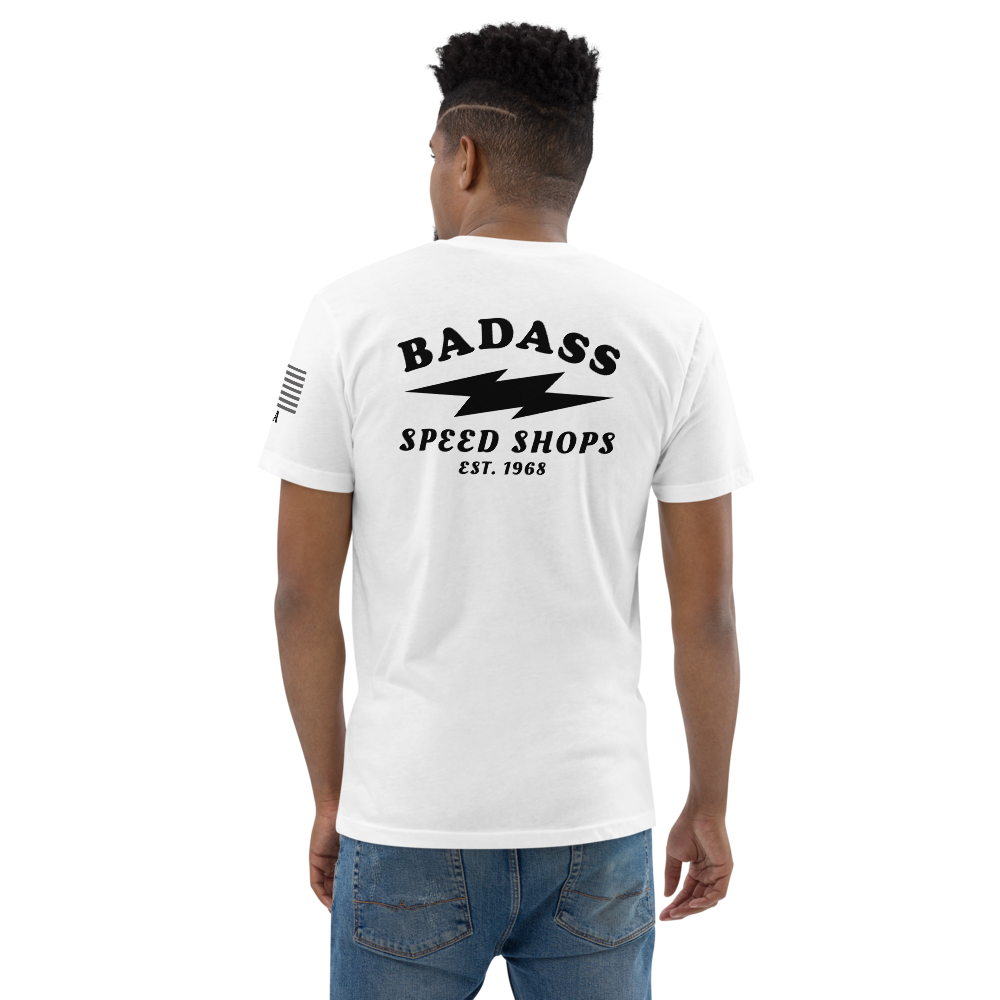 Badass Speed Shops - Motorcycle Speed Culture Biker Streetwear Vintage Style T-Shirt
