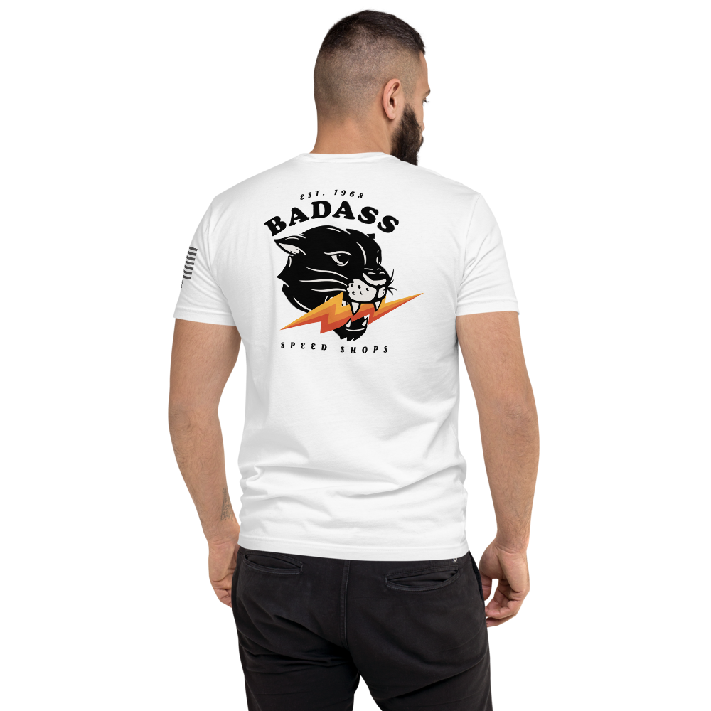 Badass Speed Shops - Motorcycle Speed Culture Biker Streetwear Vintage Style T-Shirt