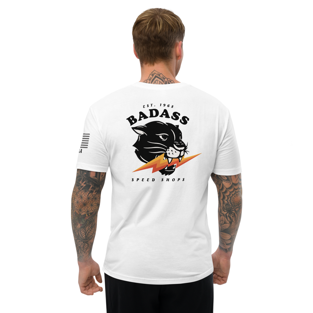 Badass Speed Shops - Motorcycle Speed Culture Biker Streetwear Vintage Style T-Shirt
