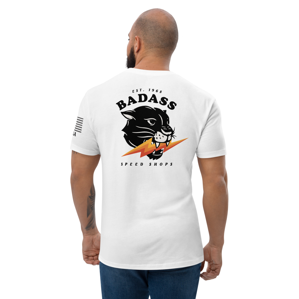 Badass Speed Shops - Motorcycle Speed Culture Biker Streetwear Vintage Style T-Shirt