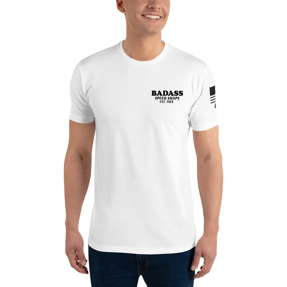 Badass Speed Shops - Motorcycle Speed Culture Biker Streetwear Vintage Style T-Shirt