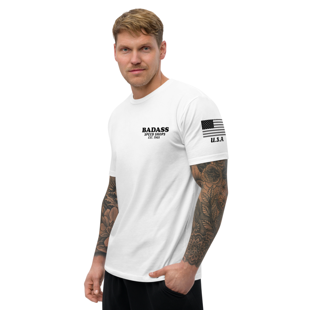 Badass Speed Shops - Motorcycle Speed Culture Biker Streetwear Vintage Style T-Shirt